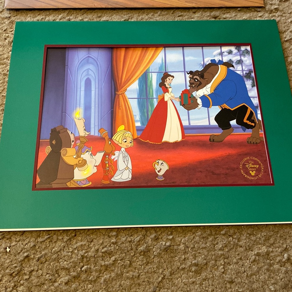 Exclusive Walt Disney Beauty and the Beast Lithograph x Excellent condition.